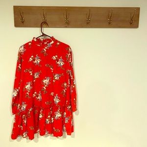 Red floral dress by ASOS